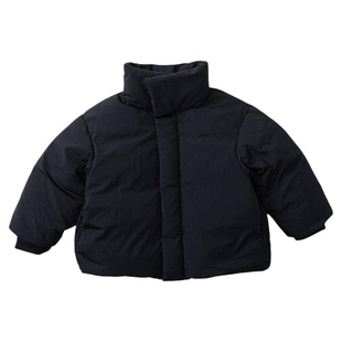 儿童冬季新款羽绒服套装男女童韩系简约面包服宝宝洋气百搭外套潮