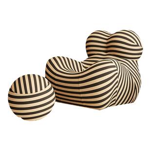 妈妈的怀抱意式单人沙发椅设计师款客厅休闲懒人躺椅网红款绣球椅