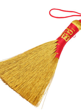 端午节金扫把金笔挂件