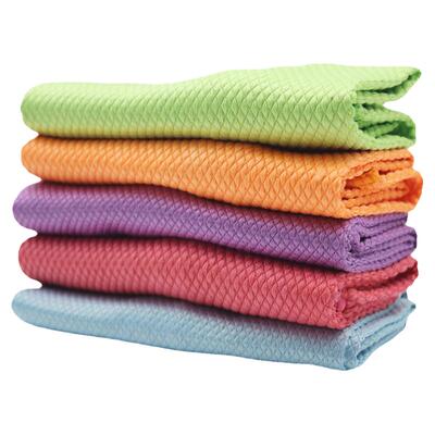 鱼鳞抹布擦玻璃不留水痕清洁抹布