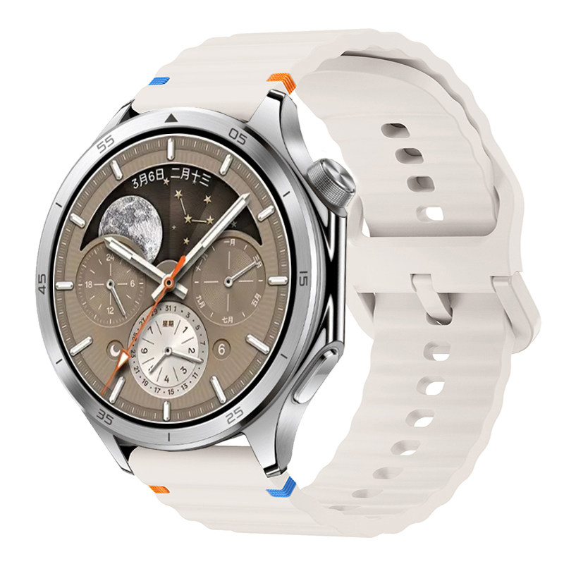 oppowatch X硅胶快拆表带4Pro波浪纹车线SPORT一加手表oneplus2男