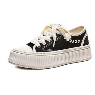 回力麦穗帆布女鞋2026春季新款厚底饼干鞋子小众ins百搭休闲板鞋