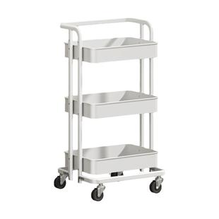 小推车置物架多层收纳架落地客厅卧室家用移动书包储物架零食书架