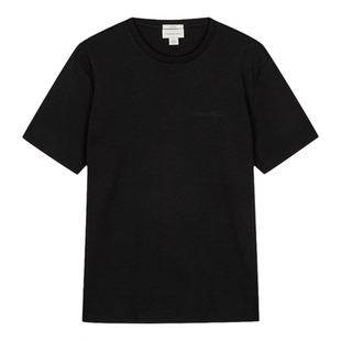 韩国代购2026春夏CK男士纯棉刺绣修身短袖T恤透气春夏休闲上衣4RF