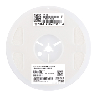 原装 0603贴片电容 100nF(104) ±10% 16V X7R CC0603KRX7R7BB104