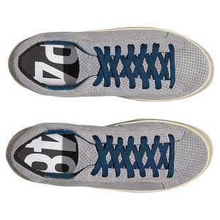 P448 JOHN 男士多孔皮革设计休闲鞋板鞋