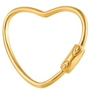 s925纯银配件爱心万能扣穿项链扣手链吊坠百搭扣可拆卸开口钥匙扣