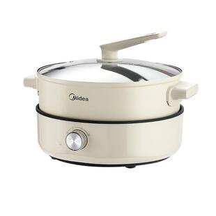 美的电火锅家用电煮锅分体式多功能速沸电热火锅料理锅不粘锅新款