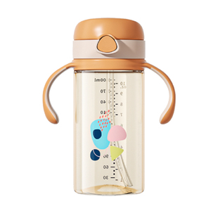儿童吸管杯直饮喝水杯一岁大宝宝喝奶瓶学饮杯3岁2岁ppsu耐摔奶瓶