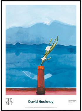 大卫霍克尼富士山北欧风装饰画