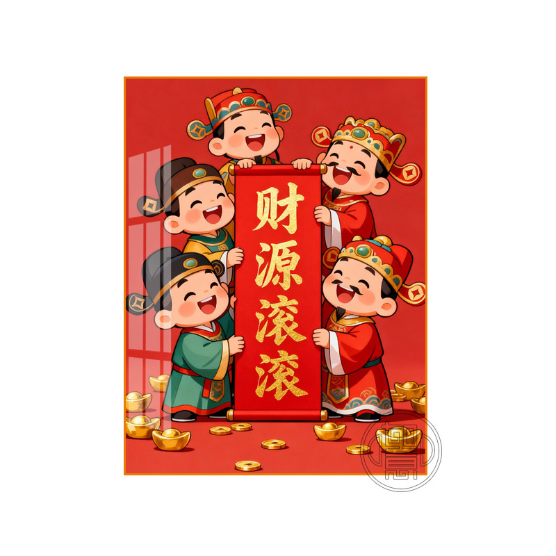 财神爷钻石画满钻招财寓意好