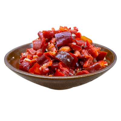 安徽无为特产农家手工红辣椒片剁椒咸香脆爽500克食用开胃下饭菜