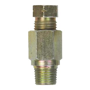 润滑泵油管接头内卡尼龙管卡套铜管接头m8 6油管对接双头直通三通