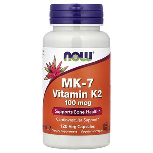 美国Now Foods MK-7维生素K2 100微克120粒素食胶囊MenaQ7
