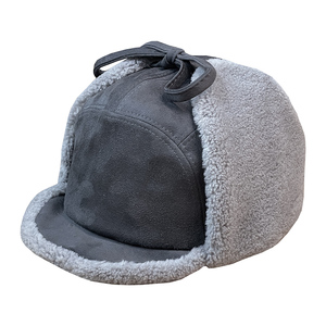 冬天加厚保暖护耳两用防风骑车帽羊皮绒鸭舌雷锋帽女东北地主帽男