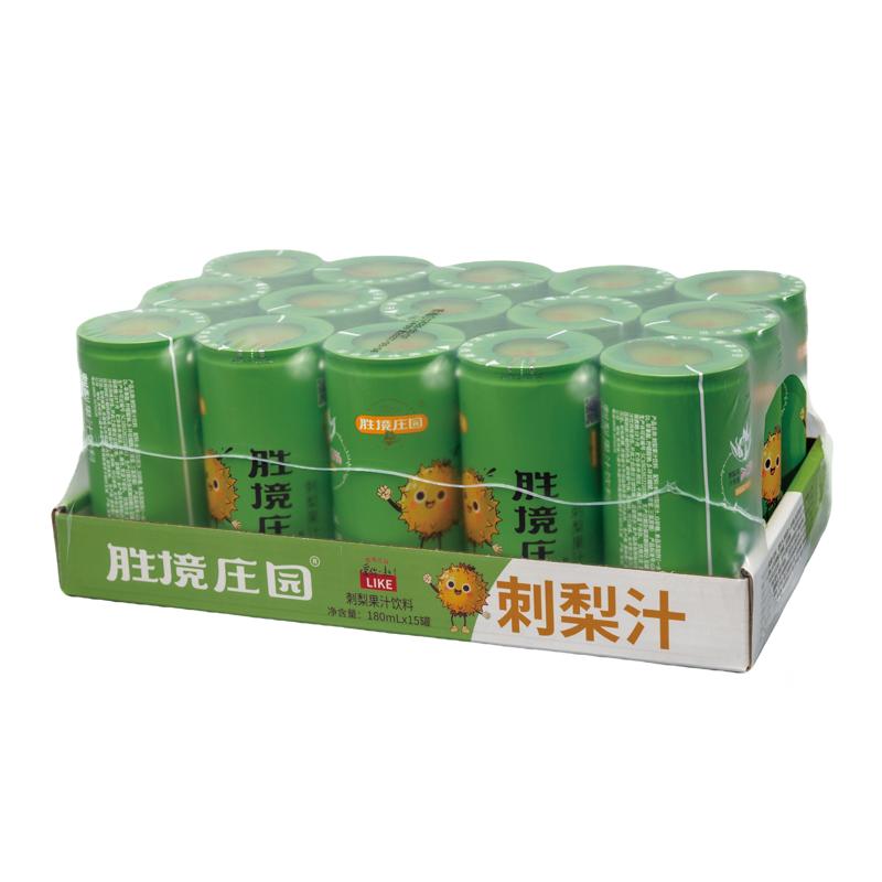 胜境庄园贵州特产刺梨汁饮料刺梨鲜果汁180ml*15罐装 罐鲜实拍商品图