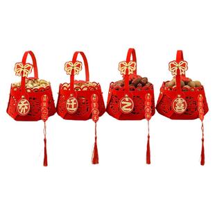 乔迁之喜装饰果盘新居布置用品大全手提篮搬新家入宅仪式必备摆件