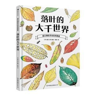 浪花朵朵正版 盛口满的手绘自然图鉴落叶的大千世界 7-10岁 落叶植物 日本童书研究会 科普百科绘本