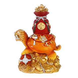香港正品李居明2026马年吉祥物工艺品中宫天赐横财摆件斑彩大宝甲