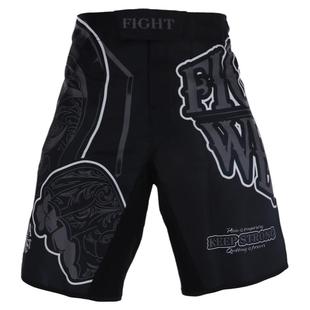 MMA搏击运动站立跑步UFC综合格斗训练短裤健身柔术裤子泰拳肌肉男