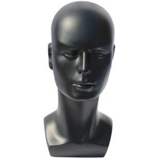 抽象艺术男模特头假发帽子头模耳机VR眼睛展示道具模型头模假人头