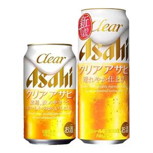 26年3月产朝日Clear发泡啤酒日本进口Asahi爽口鲜生啤泡沫充盈