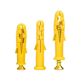 沪心国标小黄鱼塑料膨胀管膨胀螺丝涨塞膨胀螺栓6/8/10mm自攻螺丝