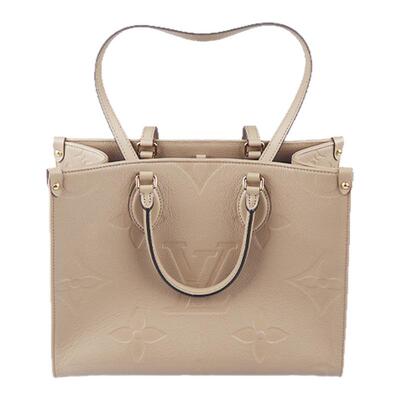 「9.0新」LOUIS VUITTON(路易威登)ONTHEGO斑鸠灰老花中号托特包