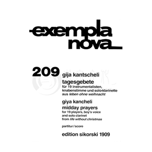 坎切利 白日祈祷 选自没有圣诞的生活组曲 总谱 思考斯基原版乐谱书 Kancheli Midday Prayers SIK1909