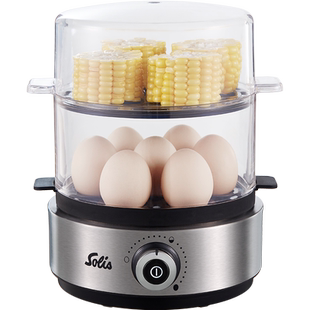 Solis/索利斯8270双层蒸蛋器煮蛋器家用神器定时自动断电 早餐机