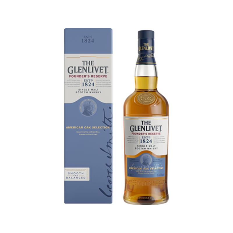 the glenlivet格兰威特创始人甄选单一麦芽威士忌700ml洋酒礼盒