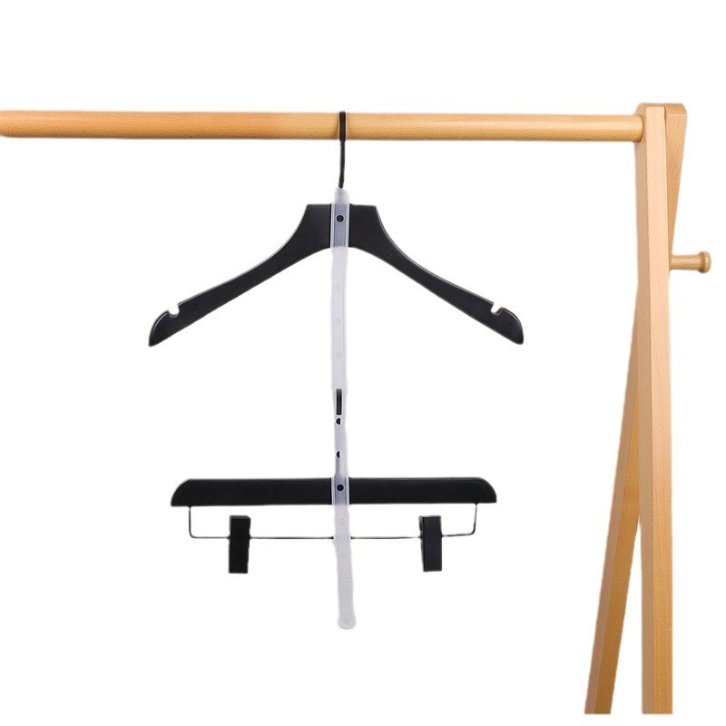 服装店道具连接皮条衣架白色