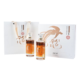 绍兴黄酒女儿红谷雨丰藏本色黄酒500ml*2瓶礼盒装无焦糖色原酒