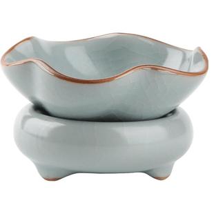 三勤堂汝窑茶漏景德镇陶瓷功夫茶具滤茶器滤网茶道配件茶叶过滤器