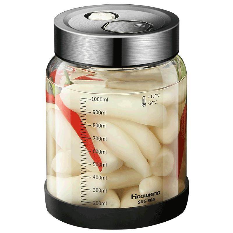 密封罐玻璃食品级瓶子泡酒泡菜坛子腌菜蜂蜜空瓶五谷杂粮储物罐子