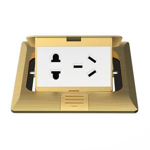 不锈钢地插座防水隐藏式六孔五孔地插电脑千兆6类网络口地面插座