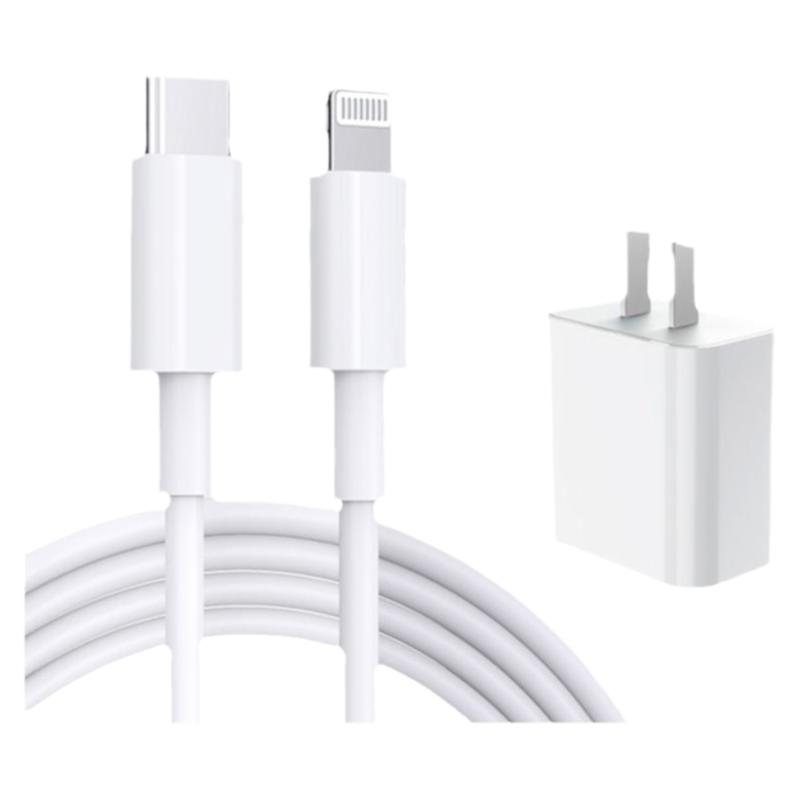 正品PD充电器20W快充套装数据线适用于iPhone14/13/12手机手机充电数据线x/11pro/8插头xs充电头t