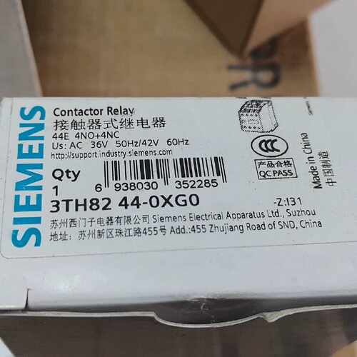 询价接触器式继电器3TH82 44-0XGO，4NO4N