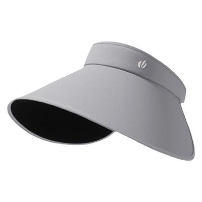 新升级丝绒黑胶大帽檐空顶防晒帽