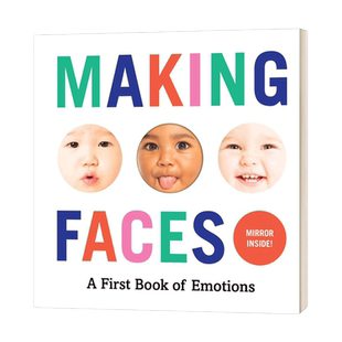 英文原版绘本 Making Faces A First Book Of Emotions 宝宝做鬼脸 情绪认知纸板书 英文版 进口英语原版书籍儿童外文书