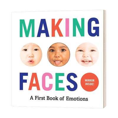 英文原版宝宝做鬼脸情绪认知