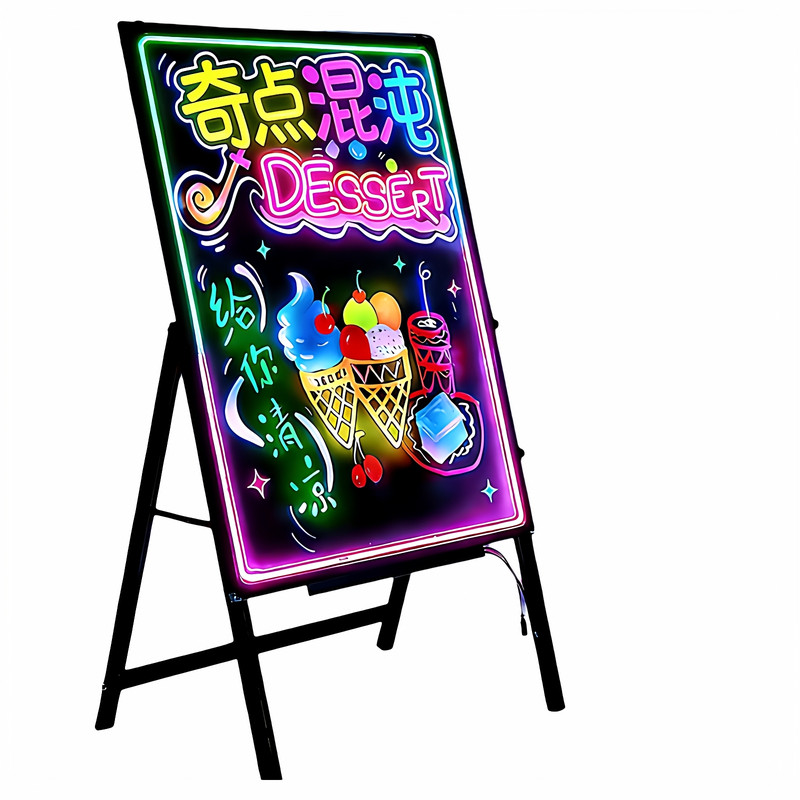 LED发光荧光板店铺夜市广告牌