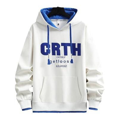 春秋季新款连帽卫衣男孩初中学生潮流帅气运动套装青少年大童男装