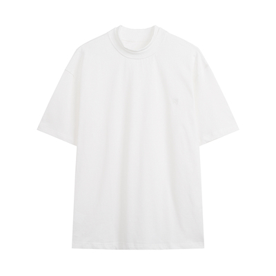 COLN极简风无性别半高领短袖T恤