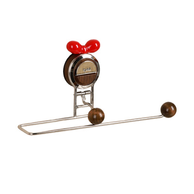 吸盘厨房纸巾架L型挂杆抽拉顺畅