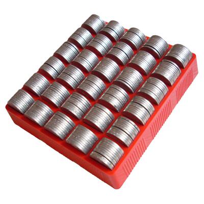 硬币清点盒硬币盒收纳盒装硬币的盒子小号1元专用车载通用零钱盒桌面纪念币游戏币放硬币钢镚硬币收纳神器