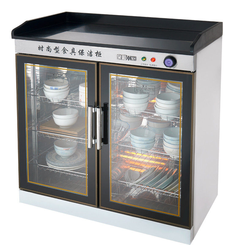 双门消毒柜大理石柜商用大型消毒碗柜无抽餐具茶水配餐柜1米宽