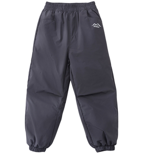 女童防风保暖羊毛棉裤软壳冲锋裤儿童加绒滑雪工装运动裤一条过冬