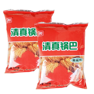 西北锅巴陕西兴邦麻辣味锅巴大米黄豆香五谷杂粮190克*袋休闲食品