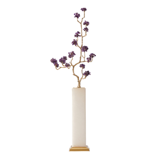 轻奢玄关紫水晶发财树摆件客厅壁龛电视柜竖高装饰品乔迁新居礼物